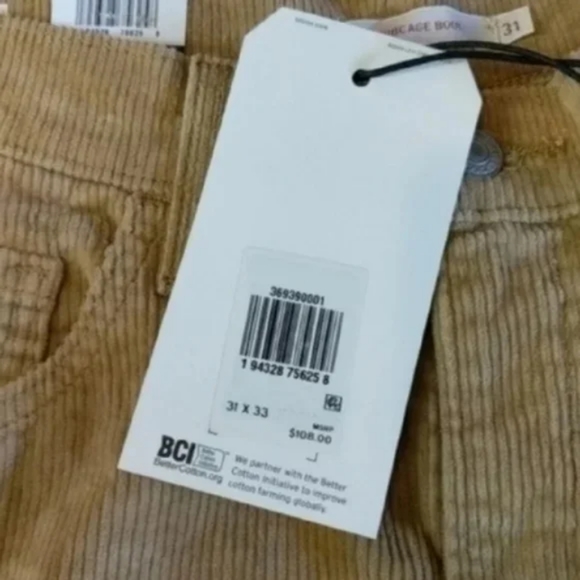 Levi's Ribcage Bootcut Boot Cut Corduroy Pants Iced Coffee Cords Brown Jeans - Picture 4 of 10